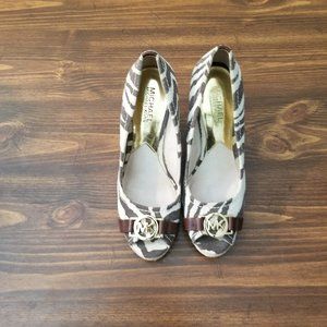 Michael Kors Wedge Heel Open Toe Shoe